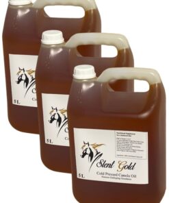 Slent Gold Equistrian Coldpressed Unrefined Extra Virgin Canola Oil 5L x 3