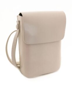 Sling Bag Crossbody Flap Shoulder Purse Phone Bag Handbag Minimalist - Light Taupe