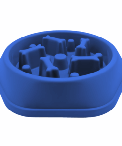 Slow Eating Bowl Feeder For Pets - Blue
