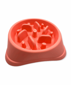 Slow Feeder Pet Bowl - Pink