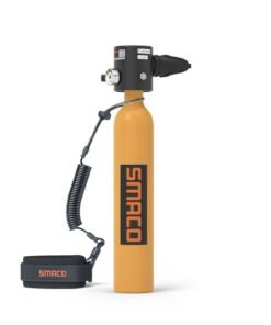 SMACO Mini Scuba Diving Tank - S300Plus 0.5l - Orange, Black