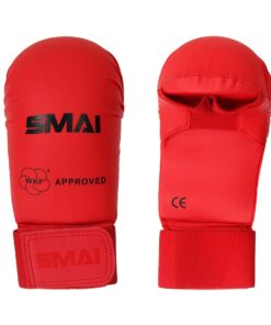 SMAI WKF Approved Karate Mitts - Red - M