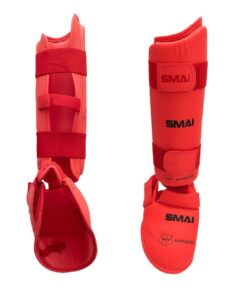 SMAI WKF Shin Insteps Red - M