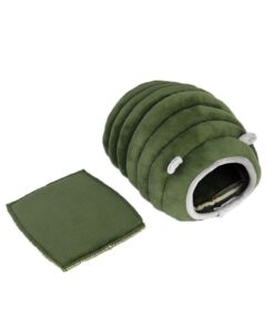 Small Animals Cave Bed Cozy House Bedding for Rats Hedgehog Hamster-Green