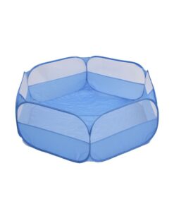 Small Animals Playpen Outdoor Pop Open Pet Exercise Fence Animal Yard Cage - Blue