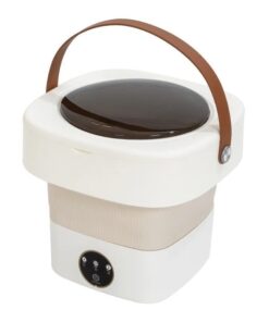 Small Portable Foldable Washing Machine With Rotary Dryer - White