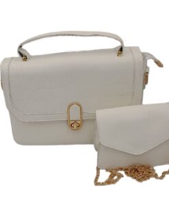 Small Purses and Handbags for Women Shoulder Crossbody Bags with Straps - White