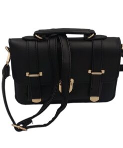 Small Satchel Crossbody Shoulder Handbags for Women with Adjustable Strap - Black