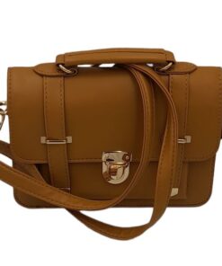 Small Satchel Crossbody Shoulder Handbags for Women with Adjustable Strap - Brown