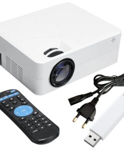 Smart Android 4K HD 1280P Home Theater LED Projector With Flash Drive