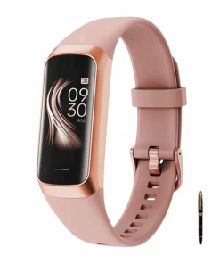 Smart Silicone Watch Fitness, Heart Rate monitor, Waterproof Wiith Apex Pen - Pink