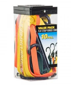 Smart Straps Flatstrap Bungee Cords - Value Pack of 10 Piece Assortment
