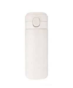 Smart Thermos Water Bottle and Coffee Flask with Temperature Display - White