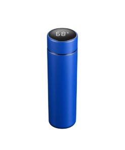 Smart Vacuum Insulated Water Bottle with Temperature Display - Blue