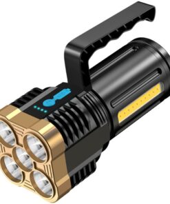 Smiling shark 5-Core Usb Rechargeable Flashlight Led Torch High Bright-A871 - 2 Pack