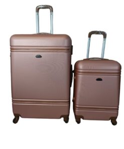 Smte - 2 Piece Hard Outer Shell Luggage Set - Pink