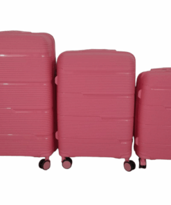 SMTE-Acesa Hard Shell Elite Suitcase Set 3 Piece - Pink