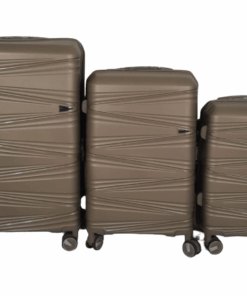 SMTE- Acesa Hard Shell Elite UBS Suitcase Set 3 Piece - Gold