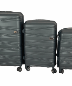 SMTE- Acesa Hard Shell Elite UBS Suitcase Set 3 Piece - Grey