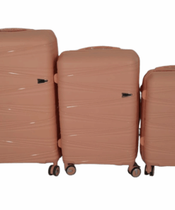 SMTE- Acesa Hard Shell Elite UBS Suitcase Set 3 Piece - Pink