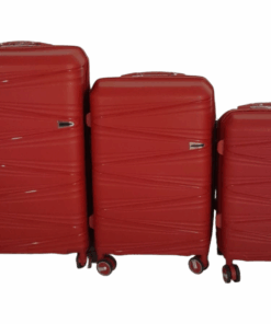SMTE- Acesa Hard Shell Elite UBS Suitcase Set 3 Piece - Red