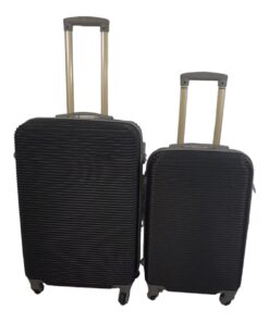 Smte Hard Outer Shell Luggage - 2 Piece - Black