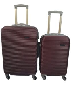 Smte Hard Outer Shell Luggage - 2 Piece - Brown