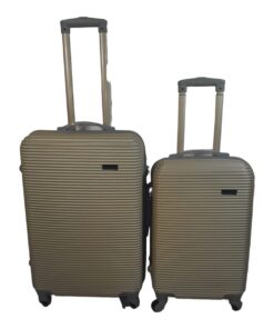 Smte Hard Outer Shell Luggage - 2 Piece - Gold