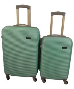 Smte Hard Outer Shell Luggage - 2 Piece - Green