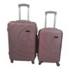 Smte Hard Outer Shell Luggage - 2 Piece - Pink
