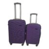 Smte Hard Outer Shell Luggage - 2 Piece - Purple