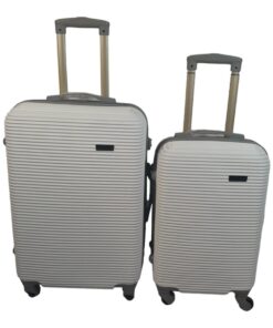Smte Hard Outer Shell Luggage - 2 Piece - White