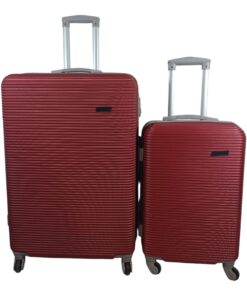 Smte Hard Outer Shell Luggage Set - Red - 2 Piece