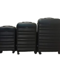 SMTE-Infinite Quality Travel Ware - 3 Piece Luggage Set - Black C1