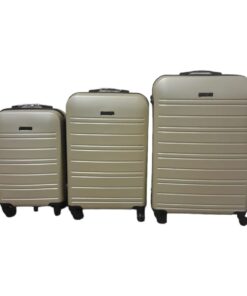 SMTE - Infinite Quality Travel Ware - 3 Piece Luggage Set - Gold C3