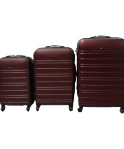 SMTE - Infinite Quality Travel Ware - 3 Piece Luggage Set - Maroon C8
