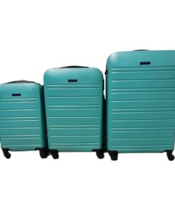 SMTE-Infinite Quality Travel Ware - 3 Piece Luggage Set - Turquoise C2