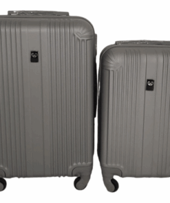 SMTE -Quad Wheel Quality Travel Ware 2 Piece - ALIN - Grey