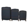 SMTE- Quad Wheel Quality Travel Ware -3 Piece Luggage Set-NX0 - Blue