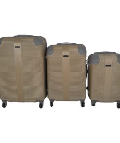 SMTE- Quad Wheel Quality Travel Ware-3 Piece luggage Set - Protected - Yellow
