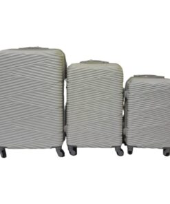 SMTE - Quad Wheel Quality Travel Ware - 3 Piece Luggage Set - S-7-W - White