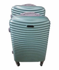 SMTE Quality 2 Piece Hard Outer Shell Travel Luggage BT-Type Suitcase Set - Green