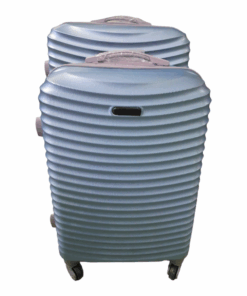 SMTE Quality 2 Piece Hard Outer Shell Travel Luggage BT-Type Suitcase Set - Sky Blue