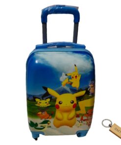 SMTE -Quality Kiddies Cartoons Hand Luggage/ Suitcase for Kids- X12-Pikachu