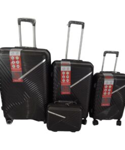 SMTE-Quality Luggage Suitcase Hardshell - Black