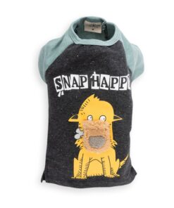 Snap Happy Dog Summer Tee Blue - L