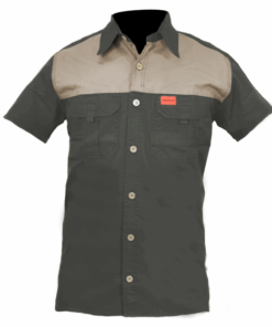 Sniper Africa Adventure Colour Block Military Olive Short Sleeve Shirt - 4XL