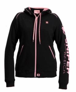 Sniper Africa Ladies 3D Reactor Black/Pink Fleece Hoody - S