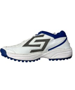 SNS Rubber Cricket Shoes All Rounder - White/Royal - UK 8