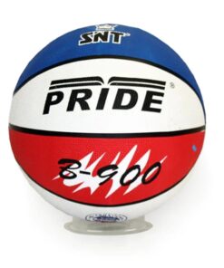 SNT Pride Rubber Basketball - SIZE 7 - Blue - Red - White